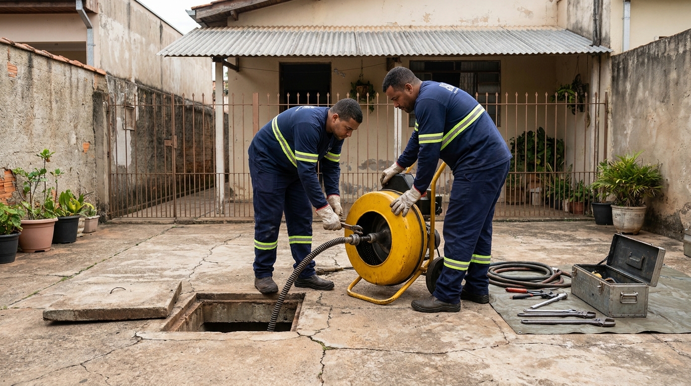Desentupimento de esgoto em Suzano‑SP